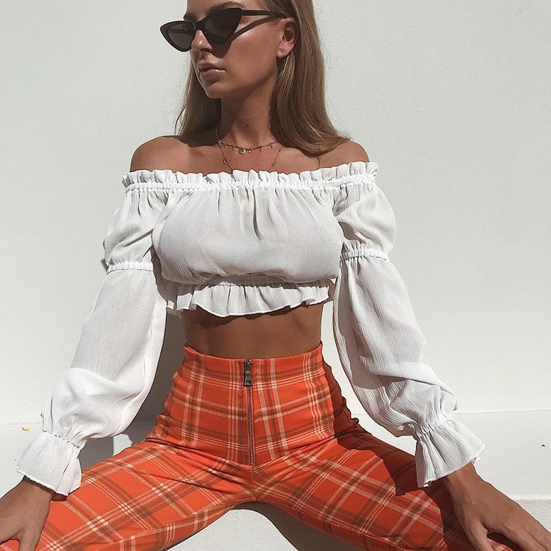 Off Shoulder Boho Blouse