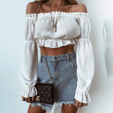 Off Shoulder Boho Blouse