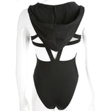 Hooded Gothic Pentagram Bodysuit